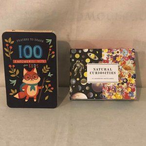 Set of 2 NIB Natural Curiosities Notecards & Empowering Notes For Kids